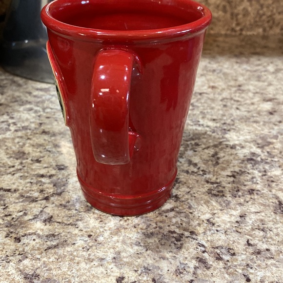 DEATH WISH COFFEE Deneen pottery 2016 Red skull crossbones - Picture 4 of 6